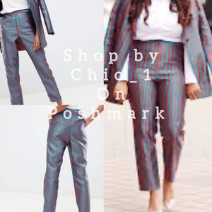 ASOS Trourser suit Striped blue and Red